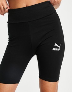Черные шорты-леггинсы Puma Сlassic-Черный цвет