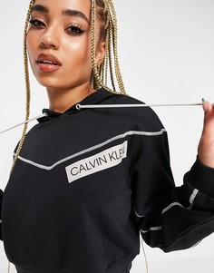 Худи черного цвета с логотипом Calvin Klein Sports-Черный цвет