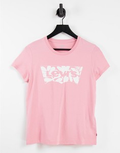 Футболка с логотипом в форме летучей мыши Levis The Perfect Tee-Розовый цвет Levis®