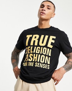 Футболка с принтом "Fashion For Senses" True Religion-Черный цвет