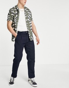 Темно-синие суженные книзу брюки классического кроя Carhartt WIP Abbot-Темно-синий