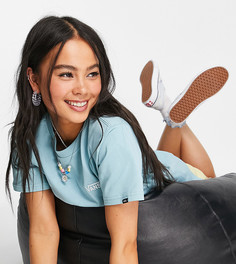 Футболка с логотипом Vans-Голубой