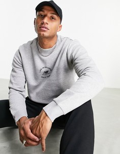 Серый свитшот с надписью "Life In Balance" New Balance