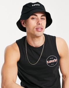 Черная панама с маленьким логотипом Levis-Черный цвет Levis®