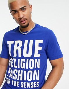 Футболка с принтом "Fashion For Senses" True Religion-Голубой