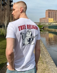 Футболка с круглым вырезом и логотипом в виде Будды True Religion-Белый
