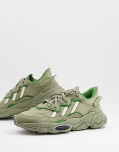 Кроссовки цвета хаки adidas Originals-Зеленый цвет