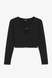 Укороченный топ с длинным рукавом Monki