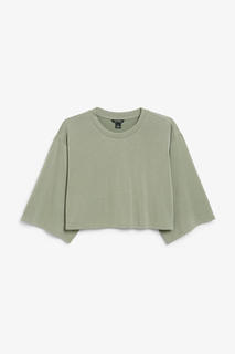 Мягкая укороченная футболка Monki