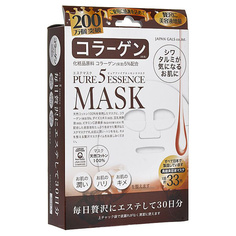 Маска для лица Japan Gals Pure 5 Essential c коллагеном 30 шт