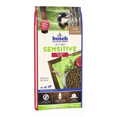 Сухой корм для собак Bosch Sensitive, для чувствительного пищеварения, ягненок, рис, 15кг