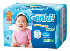 Подгузники-трусики Genki Nepia M (7-10 кг), 32 шт.