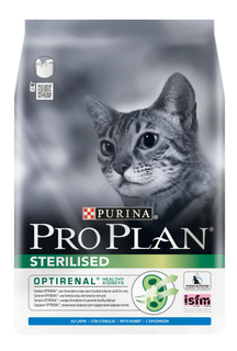 Сухой корм для кошек PRO PLAN Sterilised Optirenal, для стерилизованных, кролик, 1,5кг