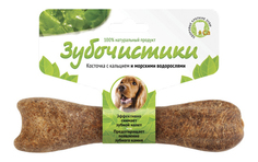 Лакомство для собак Деревенские лакомства Зубочистики Косточка с морскими водорослями, 95г
