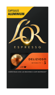 Капсулы L’OR Espresso Delizioso для кофемашин Nespresso 10 капсул Lor