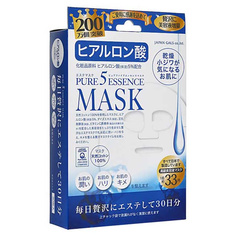 Маска для лица Japan Gals с гиалуроновой кислотой Pure 5 Essential 30шт