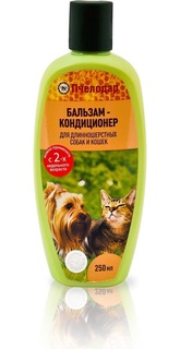 Кондиционер для кошек и собак Pchelodar для длинношерстных, мед и травы, 250 мл Пчелодар