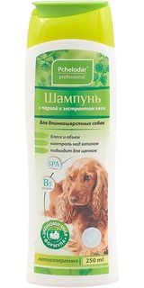 Шампунь для собак Pchelodar с пергой и хвоей для длинношерстных, 250 мл Пчелодар