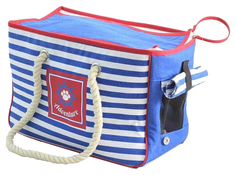 Переноска Triol Nautica 41x41x28см 04NL синий, белый, красный