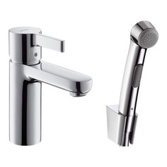 Смеситель с гигиеническим душем Hansgrohe Metris S31160000 хром