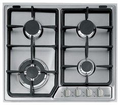 Встраиваемая варочная панель газовая Delonghi IF 46 PRO Silver Delonghi