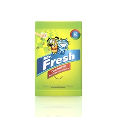 Влажные салфетки для кошек и собак Mr.Frеsh, антибактериальные, 15шт Mr.Fresh