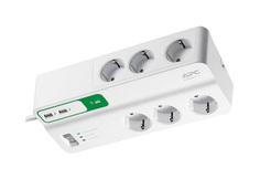 Сетевой фильтр APC PM6U-RS, 6 розеток, 2 м, White A.P.C.