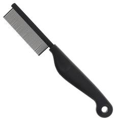 Расческа для кошек и собак Hello Pet антистатик 24 зуба, металл, цвет черный
