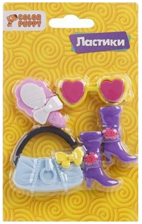 Ластики Color Puppy Модные штучки 4шт 95329