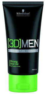 Гель для укладки Schwarzkopf Professional [3D]MEN Гель для волос сильной фиксации 150 мл