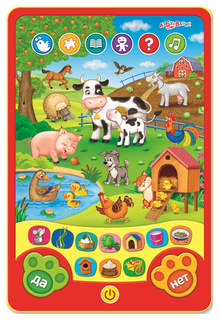 Детский планшет Азбукварик Веселые игры на ферме