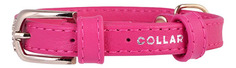 Ошейник COLLAR GLAMOUR без украшений, 20мм, 30-39см, розовый