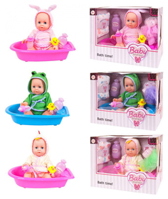 Кукла-Пупс пьет и писает Пвх 3 вида, 25 см A Btoys