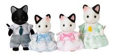 Игровой набор sylvanian families семья чёрно-белых котов