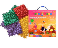 Коврик ортопедический (массажный) модульный ОРТО ПАЗЛ, Микс "Морские Камни" ОртоПазл