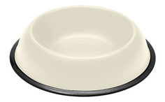 Одинарная миска для собак Ferplast, металл, белый, 0.9 л