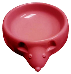 Одинарная миска для кошек ZooExpress, пластик, красный, 0.3 л