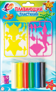 Пластилин ЛУЧ Пластилин плавающий с пластмассовыми деталями 6 цветов 23С1435-08