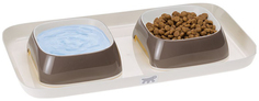 Поднос с мисками Ferplast Glam Tray для животных (800 мл, Серый)
