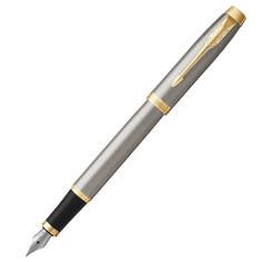 Ручка перьевая Parker IM Core - Brushed Metal GT, F