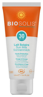 Солнцезащитное молочко Biosolis SPF 30 100 мл