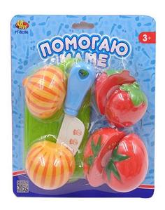 Помогаю маме. набор посуды и продуктов для резки на липучках pt-00396 A Btoys