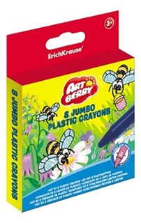 Восковые мелки ErichKrause Jumbo 8 цветов
