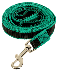 Поводок для собак Зооник капроновый с латексной нитью 2м* 20мм Зеленый
