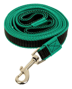 Поводок для собак Зооник капроновый с латексной нитью 7м* 20мм Зеленый