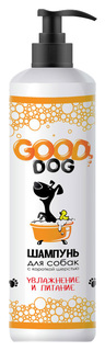 Шампунь для собак GOOD DOG с короткой шерстью, увлажнение и питание, зеленая трава, 250 мл
