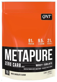 Протеин QNT Metapure Zero Carb, 480 г, white chocolate