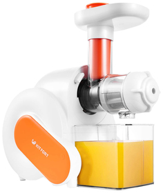 Соковыжималка шнековая Kitfort KT-1110-2 white/orange