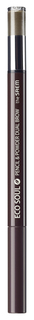 Карандаш для бровей The SAEM Eco Soul Pencil & Powder Dual Brow 02 Deep Brown 0,8 г
