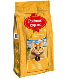 Сухой корм для кошек Родные корма, курица, 2,045кг